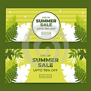 End of summer sale banner design