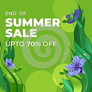 End of summer sale banner design
