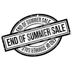 End Of Summer Sale rubber stamp