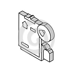 end of tenancy cleaning isometric icon vector illustration photo