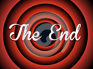 The end typography photo