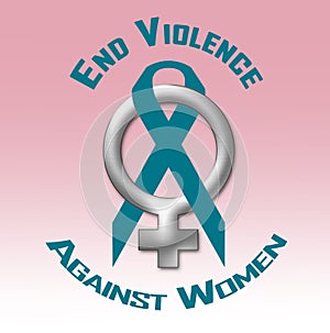 End violence against women poster