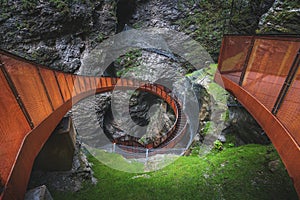 Liechtenstein canyon in Upper Austran Alps.