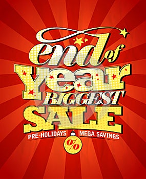 End of year biggest sale design.