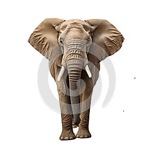 Majestic Elephant in Wild Safari Wildlife Close Up, Generative Ai