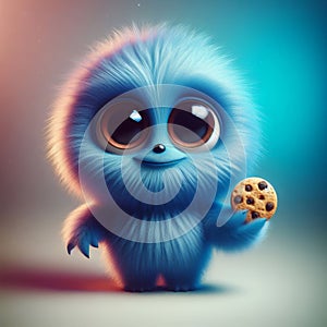 Endearing Creature with Cookie