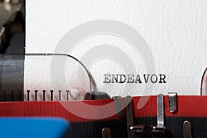 Endeavor concept view photo