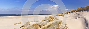 Endless beach on the island of Terschelling in The Netherlands photo