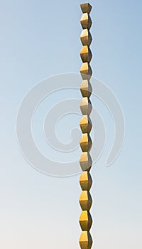 The Endless Column (Column of Infinite or Coloana Infinitului) made by Constantin Brancusi