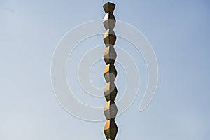 The Endless Column (Column of Infinite or Coloana Infinitului) made by Constantin Brancusi