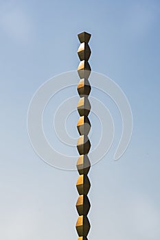 The Endless Column (Column of Infinite or Coloana Infinitului) made by Constantin Brancusi