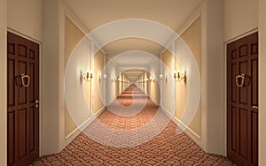 Endless Hotel Corridor