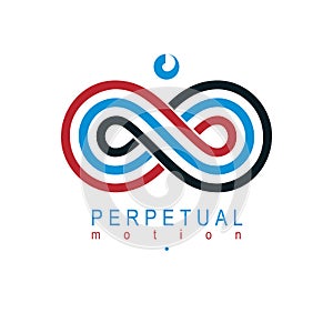 Endless Infinity Loop vector symbol, conceptual logo special design.