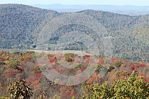 Endless mountains in autumn