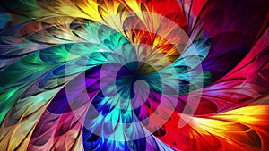 Endless multicolor hypnotic spiral