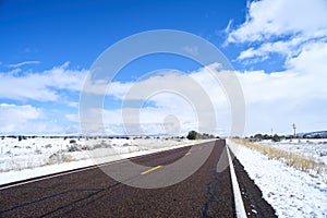 Endless road in Utah