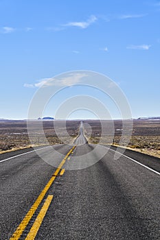 Endless road in Utah, canyon lands nation park