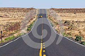 Endless roads in Arizona desert, USA