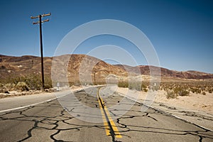 Endless roads in Arizona desert, USA