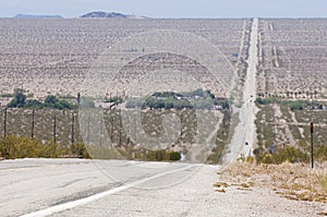 Endless roads in Arizona desert, USA