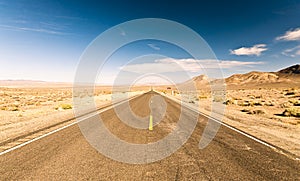 Endless roads in Arizona desert, USA