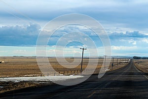 Endless and rural prairie landscape