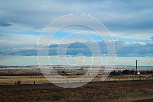 Endless and rural prairie landscape