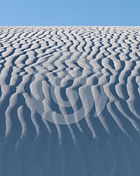 Endless sand ripples at White Sands National Park