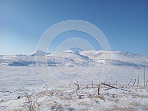 Endless snowy expanses of Taimyr