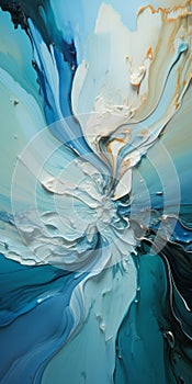 Endlessly Incredible: Fluid Formation In Blue, Turquoise, And White