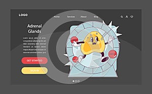 Endocrine system organ. Human gland