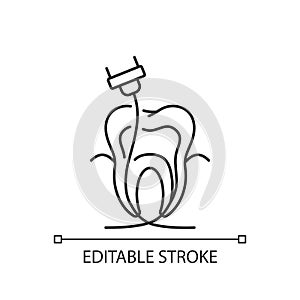 Endodontics linear icon