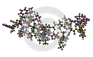 Endorphin - molecular structure, 3D rendering