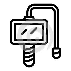 Endoscope device icon, outline style