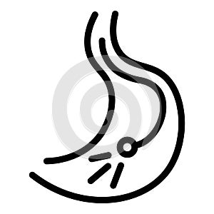 Endoscopy icon, outline style