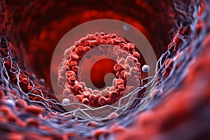 endoscopy for intestinal treatment microphotography, Generated AI