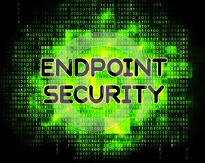 Endpoint Security Safe System Protection 2d Illustration