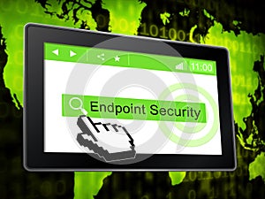 Endpoint Security Safe System Protection 3d Illustration