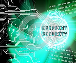 Endpoint Security Safe System Protection 3d Illustration