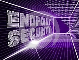 Endpoint Security Safe System Protection 3d Illustration