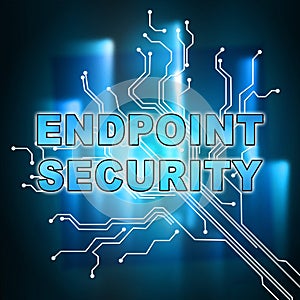 Endpoint Security Safe System Protection 3d Illustration
