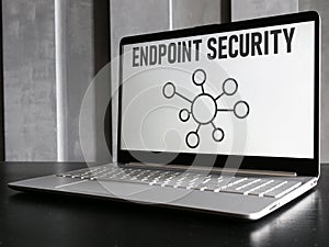 Endpoint security is shown using the text
