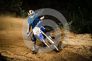 Enduro bike rider