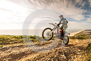 Enduro bike rider