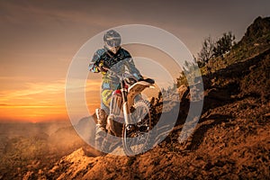 Enduro bike rider