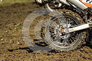 Enduro motorbike wheel