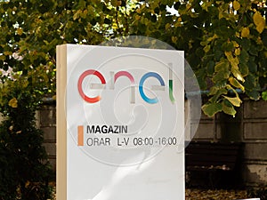 Enel, electricity company in Romania.