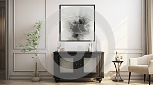 Energetic Black And White Abstract Painting By Michal Karcz