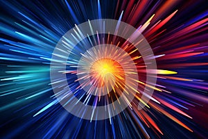 Energetic 3D Vivid Burst Background