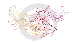 Energetic Dancer Abstract Lines Vibrant Expression Vector, vector design Generative AI